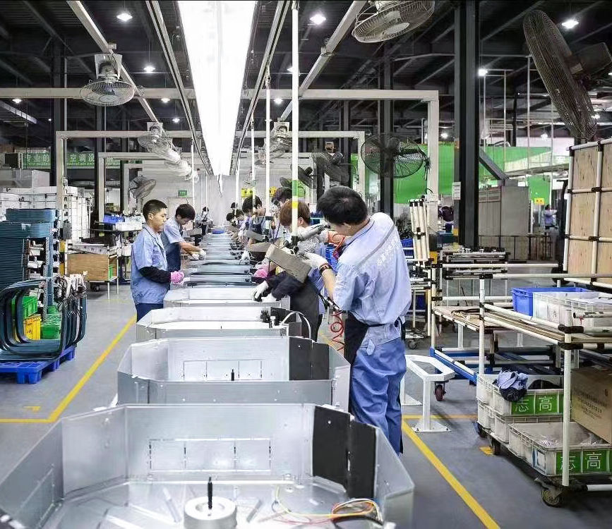 ac-unit-production-line-workers